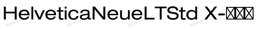 HelveticaNeueLTStd X字体转换
